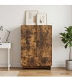 vidaXL Sideboard Smoked Oak 66 x 34.5 x 95 cm Engineered Wood — V0672129963