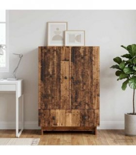 vidaXL Sideboard Old Wood 66 x 34.5 x 95 cm Engineered Wood — V0672129964