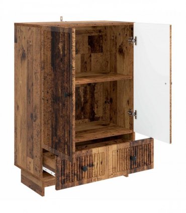 vidaXL Sideboard Old Wood 66 x 34.5 x 95 cm Engineered Wood — V0672129964