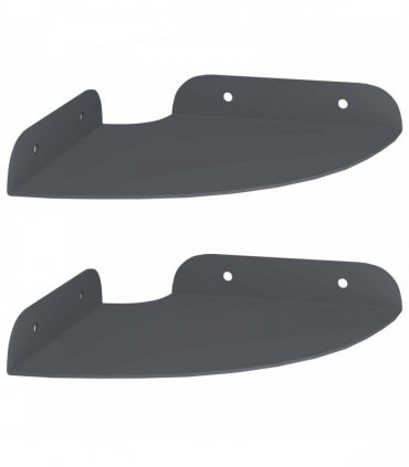vidaXL Floating Shelf with Shelf 2 pcs Anthracite 15 x 15 x 2 cm — Size: 15 cm
