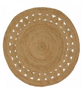 vidaXL Area Rugs Natural Ø 120 cm Jute