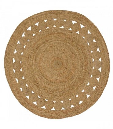 vidaXL Area Rugs Natural Ø 120 cm Jute
