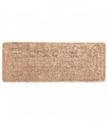 vidaXL Rug Runner MARSA Yellow 80 x 200 cm Polyester and PVC — Colour: Brown