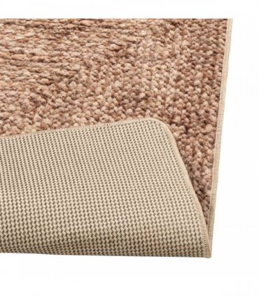 vidaXL Rug Runner MARSA Yellow 80 x 200 cm Polyester and PVC — Colour: Brown