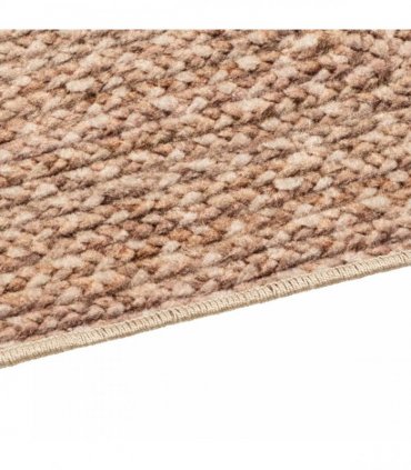 vidaXL Rug Runner MARSA Yellow 120 x 170 cm Polyester and PVC — Colour: Brown