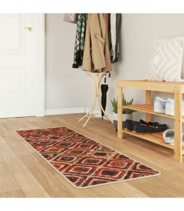vidaXL Rug Runner MARSA Multicolour 50 x 150 cm Polyester and PVC
