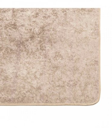 vidaXL Rug Runner MARSA Beige 150 x 230 cm Polyester and PVC