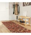 vidaXL Rug Runner MARSA Multicolour 100 x 400 cm Polyester and PVC