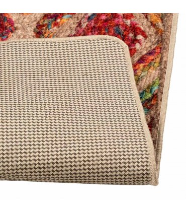 vidaXL Rug Runner MARSA Multicolour 100 x 400 cm Polyester and PVC