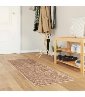 vidaXL Rug Runner MARSA Yellow 50 x 100 cm Polyester and PVC — Colour: Brown