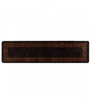 vidaXL Rug Runner MARSA Black 50 x 200 cm Polyester and PVC
