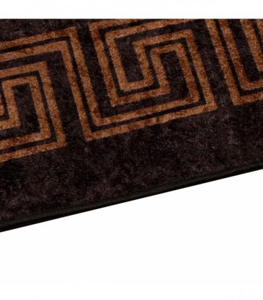 vidaXL Rug Runner MARSA Black 50 x 200 cm Polyester and PVC