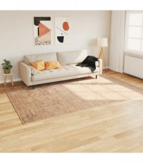 vidaXL Rug Runner MARSA Yellow 190 x 300 cm Polyester and PVC — Colour: Brown