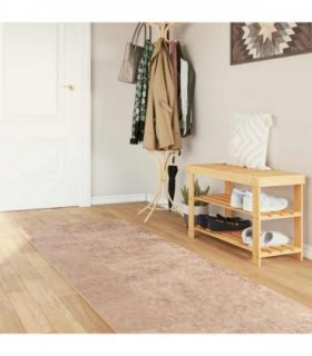 vidaXL Rug Runner MARSA Sand 80 x 250 cm Polyester and PVC