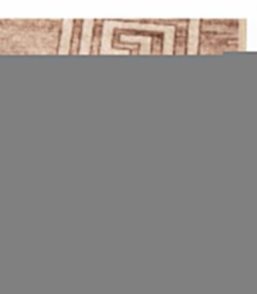 vidaXL Rug Runner MARSA White 50 x 400 cm Polyester and PVC — Colour: Beige and gold