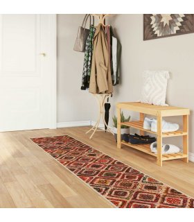vidaXL Rug Runner MARSA Multicolour 50 x 250 cm Polyester and PVC