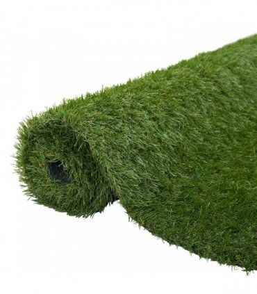 vidaXL Artificial Grass PP & PE — Colour: Green, Size: 1 x 20 m
