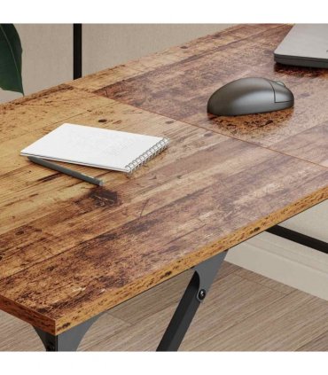 vidaXL Desk Old Wood 149 x 149 x 75 cm Engineered Wood