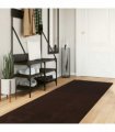 vidaXL Medium Pile Soft and Washable Rug HUARTE Brown 1000 x 80 cm — Size: 80 x 1000 cm