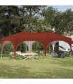 vidaXL Pop-up Party Tent 575 x 288 x 245 cm Terracotta Oxford Fabric — Model: without sidewall