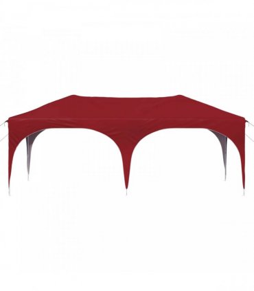 vidaXL Pop-up Party Tent 575 x 288 x 245 cm Burgundy Oxford Fabric — Model: without sidewall