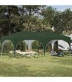 vidaXL Pop-up Party Tent 575 x 288 x 245 cm Green Oxford Fabric — Model: without sidewall