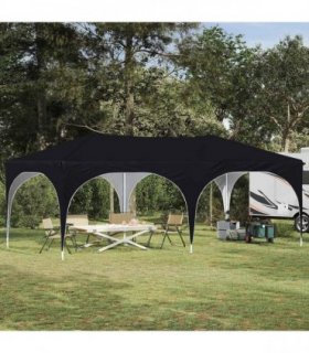 vidaXL Pop-up Party Tent 575 x 288 x 245 cm Anthracite Oxford Fabric — Model: without sidewall