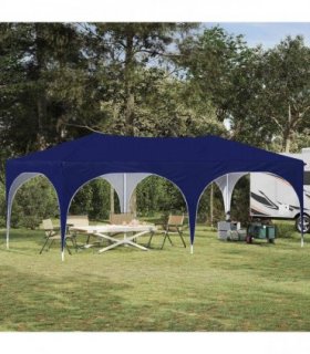 vidaXL Pop-up Party Tent 575 x 288 x 245 cm Blue Oxford Fabric — Model: without sidewall