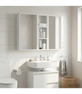 vidaXL Bathroom Wall Cabinet White 20 x 10 x 60.5 cm Engineered wood