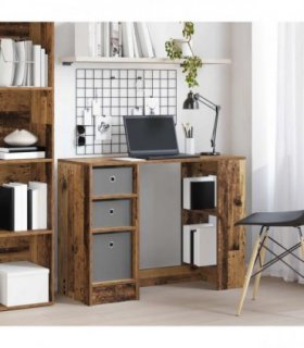 vidaXL Desk with Drawer Old Wood 100 x 40 x 75 cm Engineered Wood
