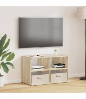 vidaXL TV stand with Drawer Sonoma Oak 79 x 40 x 48 cm