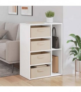vidaXL Sideboard with Drawer White 60 x 33.5 x 84 cm