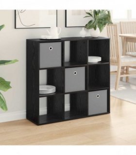 vidaXL Sideboard with Drawer Black Oak 88.5 x 29 x 84.5 cm