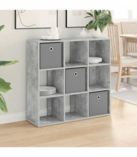 vidaXL Sideboard with Drawer Concrete Grey 88.5 x 29 x 84.5 cm