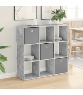 vidaXL Sideboard with Drawer Concrete Grey 102 x 31 x 99.5 cm