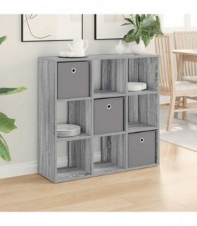 vidaXL Sideboard with Drawer Grey Sonoma 88.5 x 29 x 84.5 cm