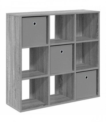 vidaXL Sideboard with Drawer Grey Sonoma 88.5 x 29 x 84.5 cm