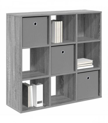 vidaXL Sideboard with Drawer Grey Sonoma 88.5 x 29 x 84.5 cm