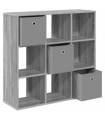 vidaXL Sideboard with Drawer Grey Sonoma 88.5 x 29 x 84.5 cm