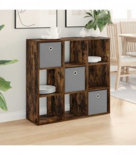 vidaXL Sideboard with Drawer Smoked Oak 88.5 x 29 x 84.5 cm