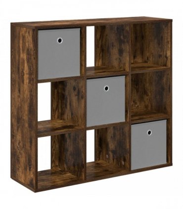 vidaXL Sideboard with Drawer Smoked Oak 88.5 x 29 x 84.5 cm
