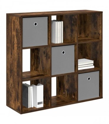 vidaXL Sideboard with Drawer Smoked Oak 88.5 x 29 x 84.5 cm