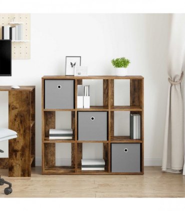 vidaXL Sideboard with Drawer Smoked Oak 88.5 x 29 x 84.5 cm