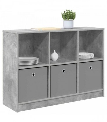 vidaXL Sideboard with Drawer Concrete Grey 102 x 32 x 73.5 cm