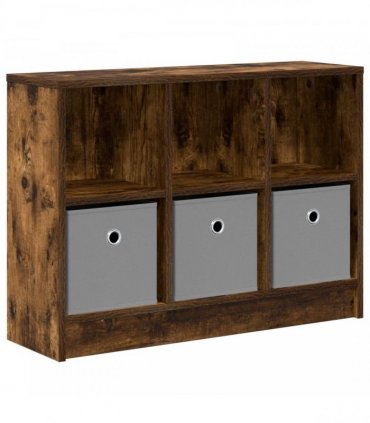 vidaXL Sideboard with Drawer Smoked Oak 73.5 x 22.5 x 53.5 cm — Size: 73.5 x 22 x 53.5 cm