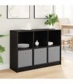 vidaXL Sideboard with Drawer Black Oak 102 x 32 x 73.5 cm