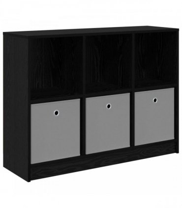 vidaXL Sideboard with Drawer Black Oak 102 x 32 x 73.5 cm