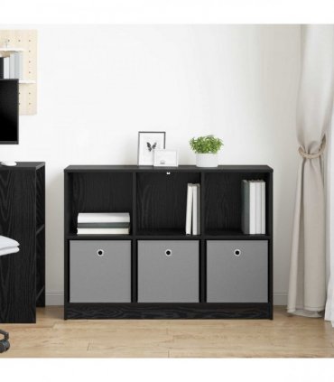 vidaXL Sideboard with Drawer Black Oak 102 x 32 x 73.5 cm