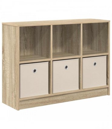 vidaXL Sideboard with Drawer Sonoma Oak 88.5 x 27.5 x 63.5 cm — Size: 88.5 x 27 x 63.5 cm