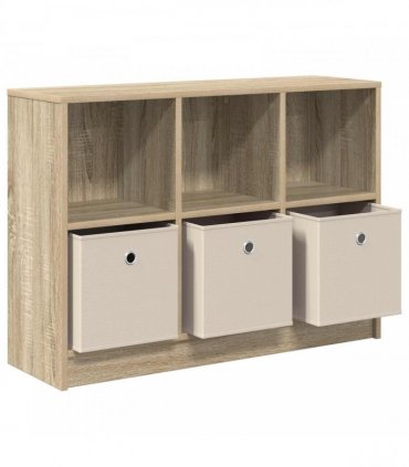 vidaXL Sideboard with Drawer Sonoma Oak 88.5 x 27.5 x 63.5 cm — Size: 88.5 x 27 x 63.5 cm
